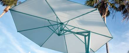 Gartenschirme, mit Knick-Gelenk, Freiarm-Schirme, rechteckige Schirme - Freiarm Großschirme, Jumbosonnenschirme, Ampelschirme